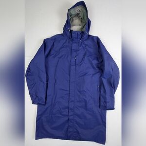 Vintage L L Bean Gore-tex Stowaway Rain Jacket Mens XL Reg Blue Waterproof OHWK2